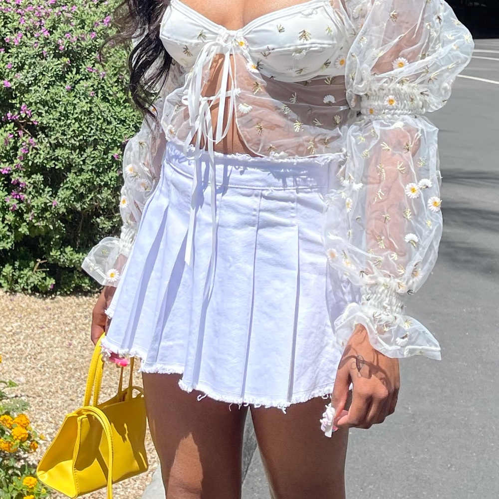 White Tennis Skirt